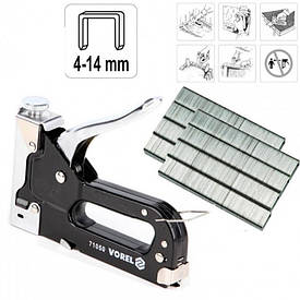 Степлер меблевий регульований для скоб 4-14 Х 11.2 Х 0.7 мм VOREL (Польща)