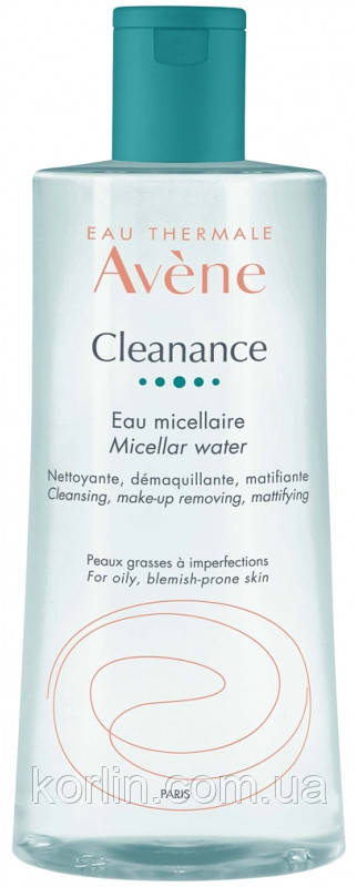 Avene Cleananance Micellar Water Міцелярна вода для жирної та проблемної шкіри Авен Клінанс