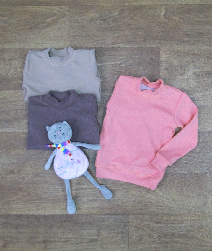 Однотонні дитячі джемпери, велюровий трикотажний світшот — светр (кофта) для дітей