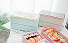 Ланч-бокс з пшеничного волокна Lunch Box 1000 ml, бежевий, фото 7