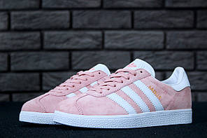 Жіночі кросівки адідас газель, Adidas Gazelle, рожеві, фото 2