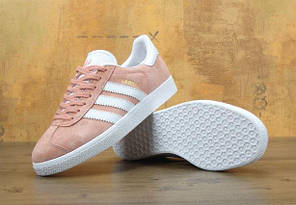 Жіночі кросівки адідас газель, Adidas Gazelle, рожеві, фото 2