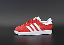 Чоловічі кросівки адідас газель, Adidas Gazelle, червоні, фото 3