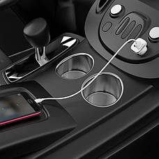 Автомобільний зарядний пристрій в прикурювач Borofone BZ12 2xUSB 2.4 А + кабель Micro USB Білий, фото 6