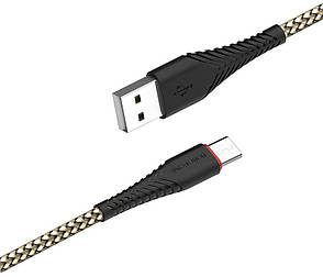 Кабель для зарядки телефона/ смартфона Borofone BX25 Powerful USB - Type-C 1 м Чорний, фото 1