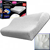 Ортопедичний подушок Comport Memory Pillow Foam ha Умна подушка з пам'яттю Меморі Пілоу, фото 3