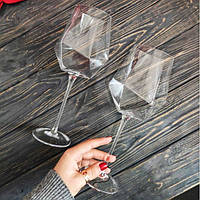 Большой прозрачный винный бокал для ресторана и кафе 650 мл Брилиант недорогой подарок на 8 марта
