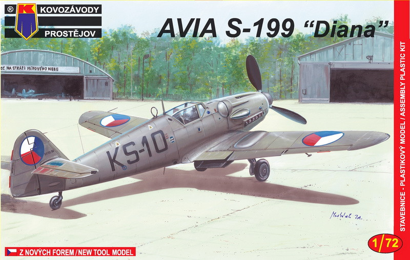 Пластикова модель 1/72 Kovozavody Prostejov 0008 Чехословацький літак Avia S-199 Erla/Early