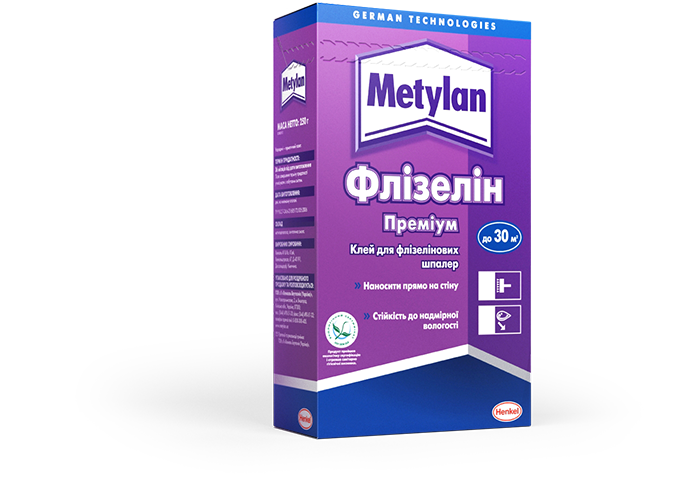 Клей для шпалер Metylan Henkel флізелін преміум 250гр, фото 1
