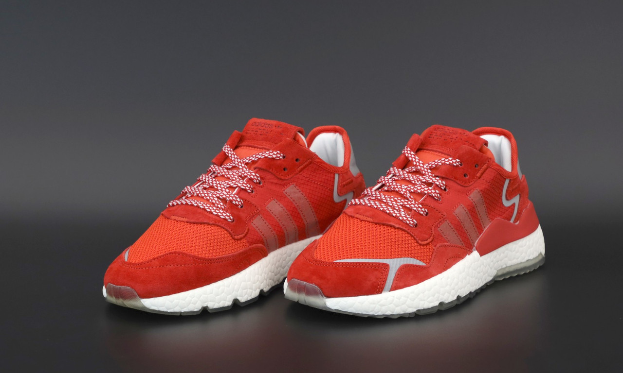 Чоловічі червоні Кросівки Adidas Nite Jogger