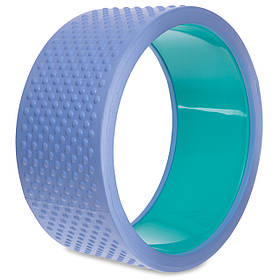 Колесо-кільце для йоги масажне FI-2439 Fit Wheel Yoga (EVA, PP, р-р 33х14см, синій рожевий)
