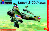 Пластикова модель 1/72 Kovozavody Prostejov 0016 Чехословацький винищувач Letov Š-20 ranná verze/Early