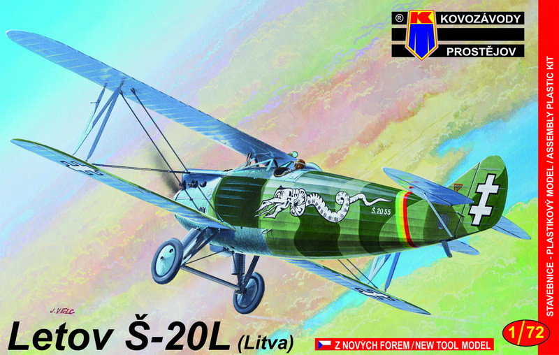 Пластикова модель 1/72 Kovozavody Prostejov 0017 Чехословацький винищувач Letov Š-20L Litva