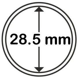 Капсула діаметром 28,5 мм для біметалевих монет НБУ 5 гривень