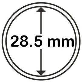 Капсула діаметром 28,5 мм для біметалевих монет НБУ 5 гривень, фото 1