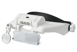 Лупа бінокулярна 1,5 Х 2Х 8X 3,5 Х 9,5 Х 11,5 Х з LED підсвічуванням MG8100-S