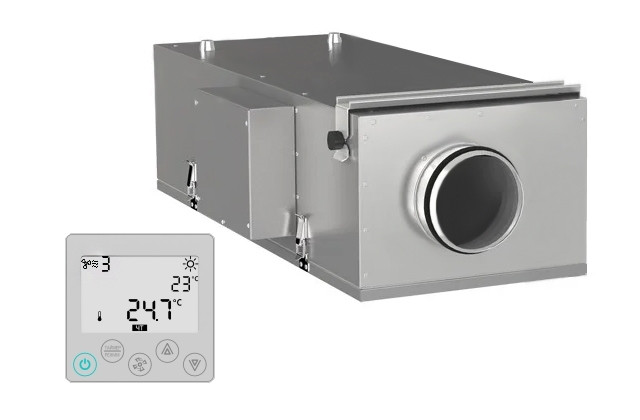 Припливна установка Lero 300 H (300 м3/год, Нагрів -/2/3/4 кВт) —, фото 1