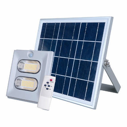 Світлодіодний прожектор 100W на сонячній батареї з пультом. ліхтар сонячний, фото 2