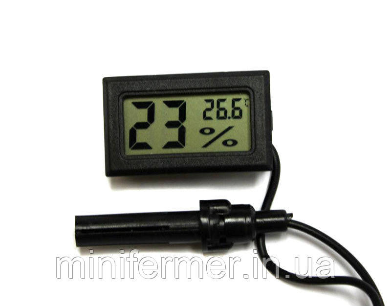 Цифровой термометр-гигрометр с выносным датчиком - фото 1 - id-p1104171037