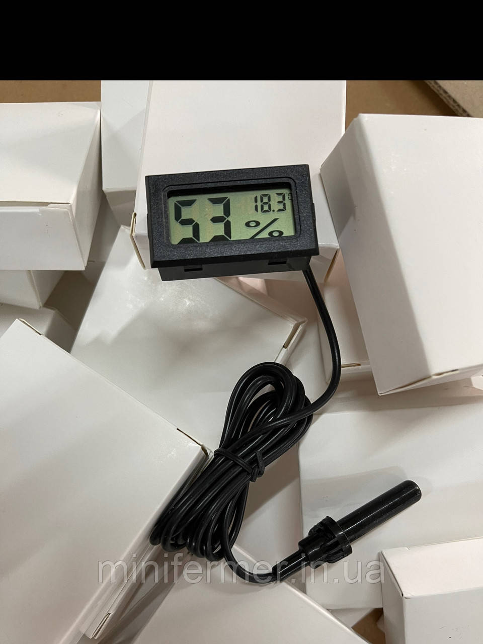 Цифровой термометр-гигрометр с выносным датчиком - фото 2 - id-p1104171037