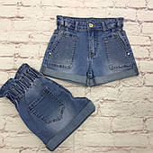 Джинсові дитячі шорти для дівчаток оптом Loevla