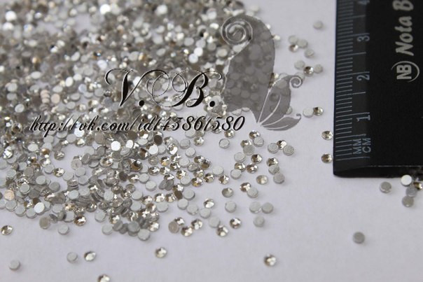  Стрази аналог SWAROVSKI ss6 Crystal (100 шт.)