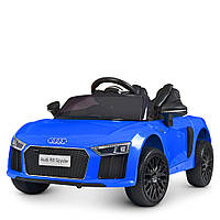 Детский двухместный электромобиль легковая машина Bambi M 4281EBLR-4 Audi лицензионный / цвет синий **