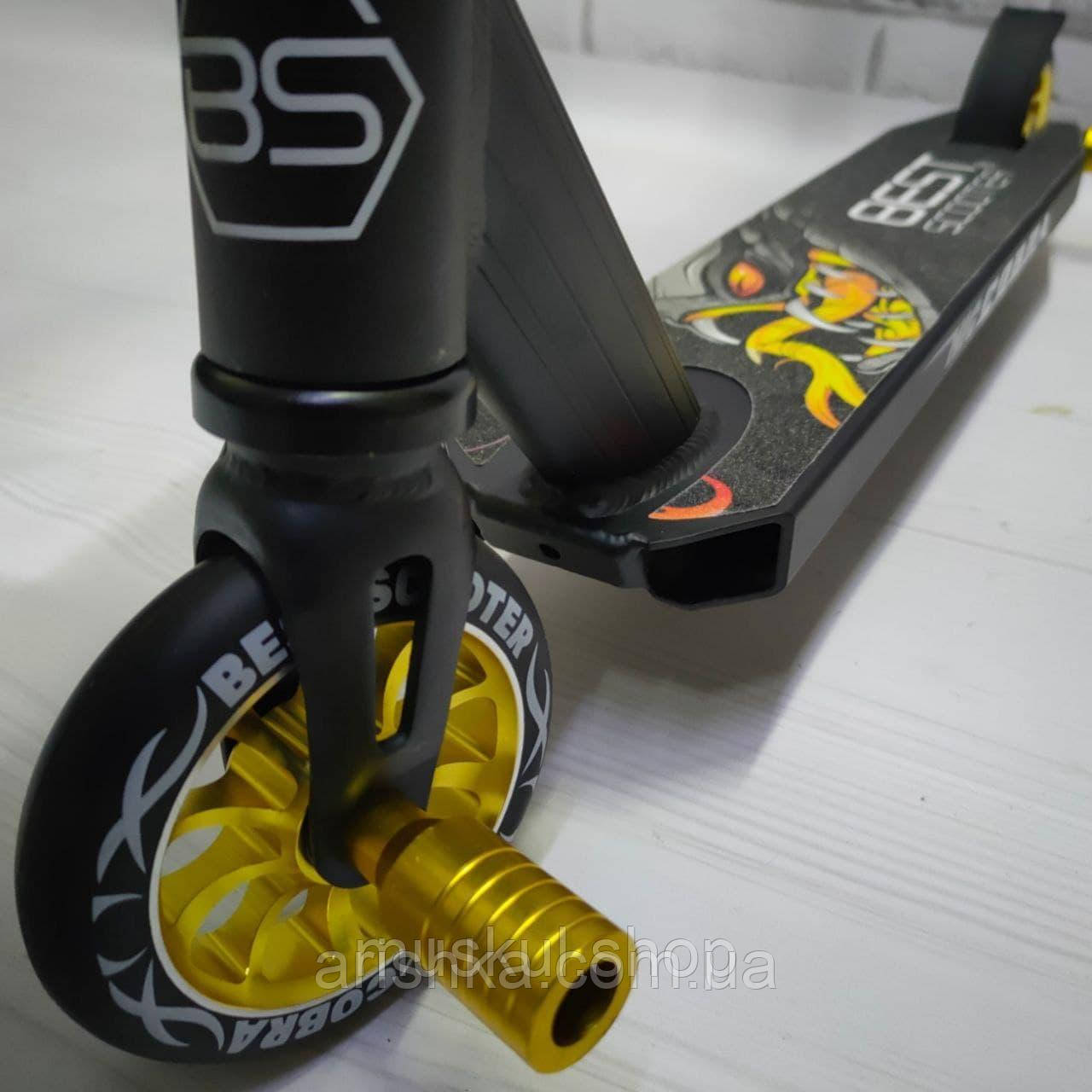 Самокат трюковий Best Scooter , ПЕГІ, алюмінієвий диск