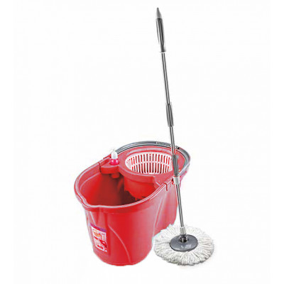Комплект швабра + відро з віджимом Titanic Spin