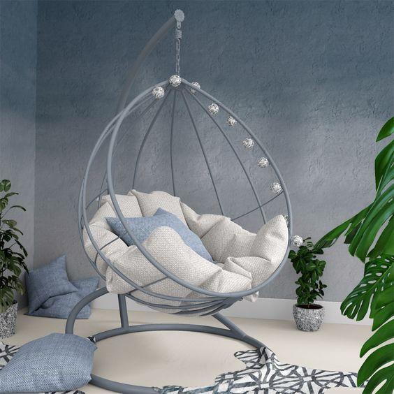 Кресло кокон из металла - 95 фото