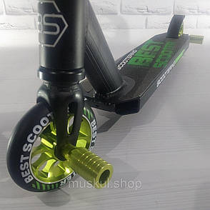 Трюковий самокат Best Scooter, для трюків, HIC система, піги 2 шт., фото 1