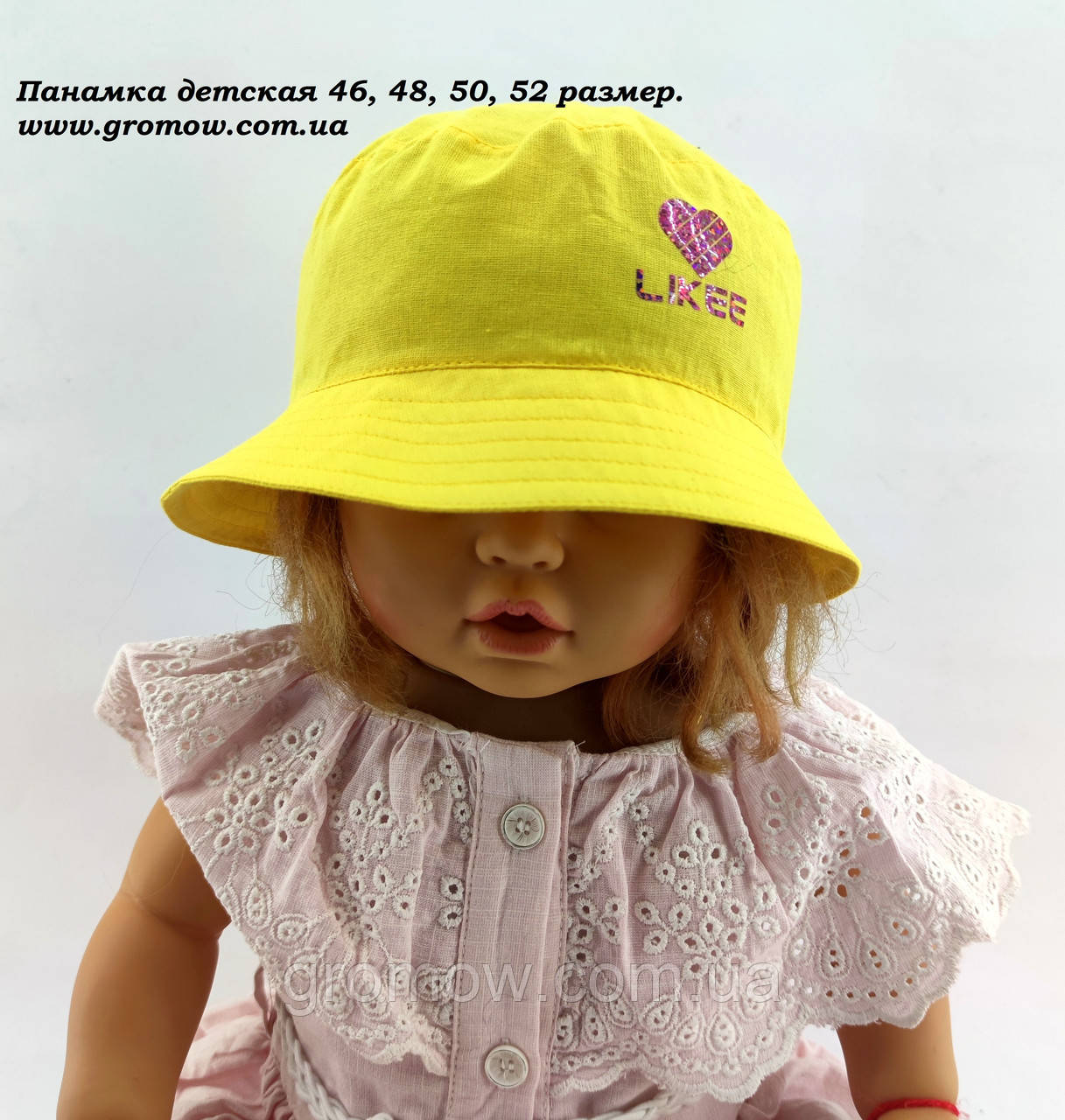 Оптом дитячі панамі 46, 48, 50, 52, 54 розмір панамка дитячі головні убори дитячі опт (ОП55), фото 1