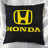 Подушка подарунок автомобільна в машину з логотипом Honda, фото 2