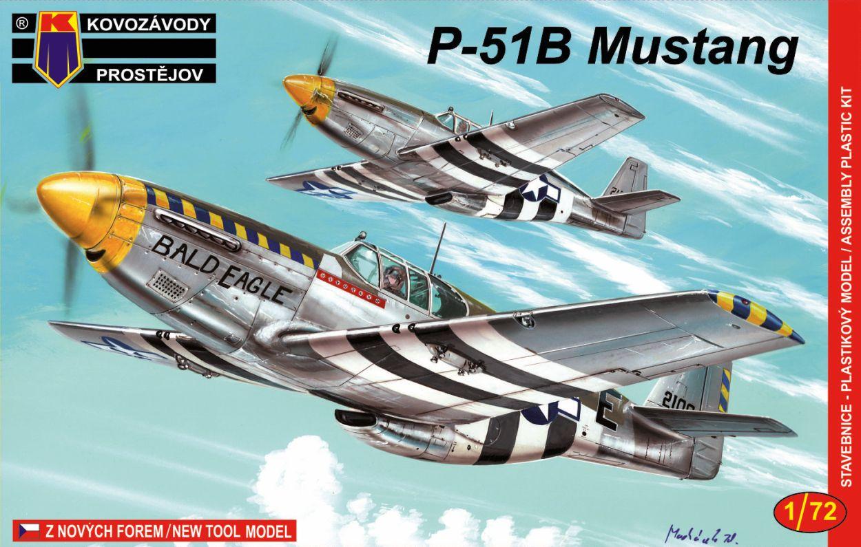 Пластикова модель 1/72 Kovozavody Prostejov 0029 Американський винищувач P-51B Mustang, фото 1