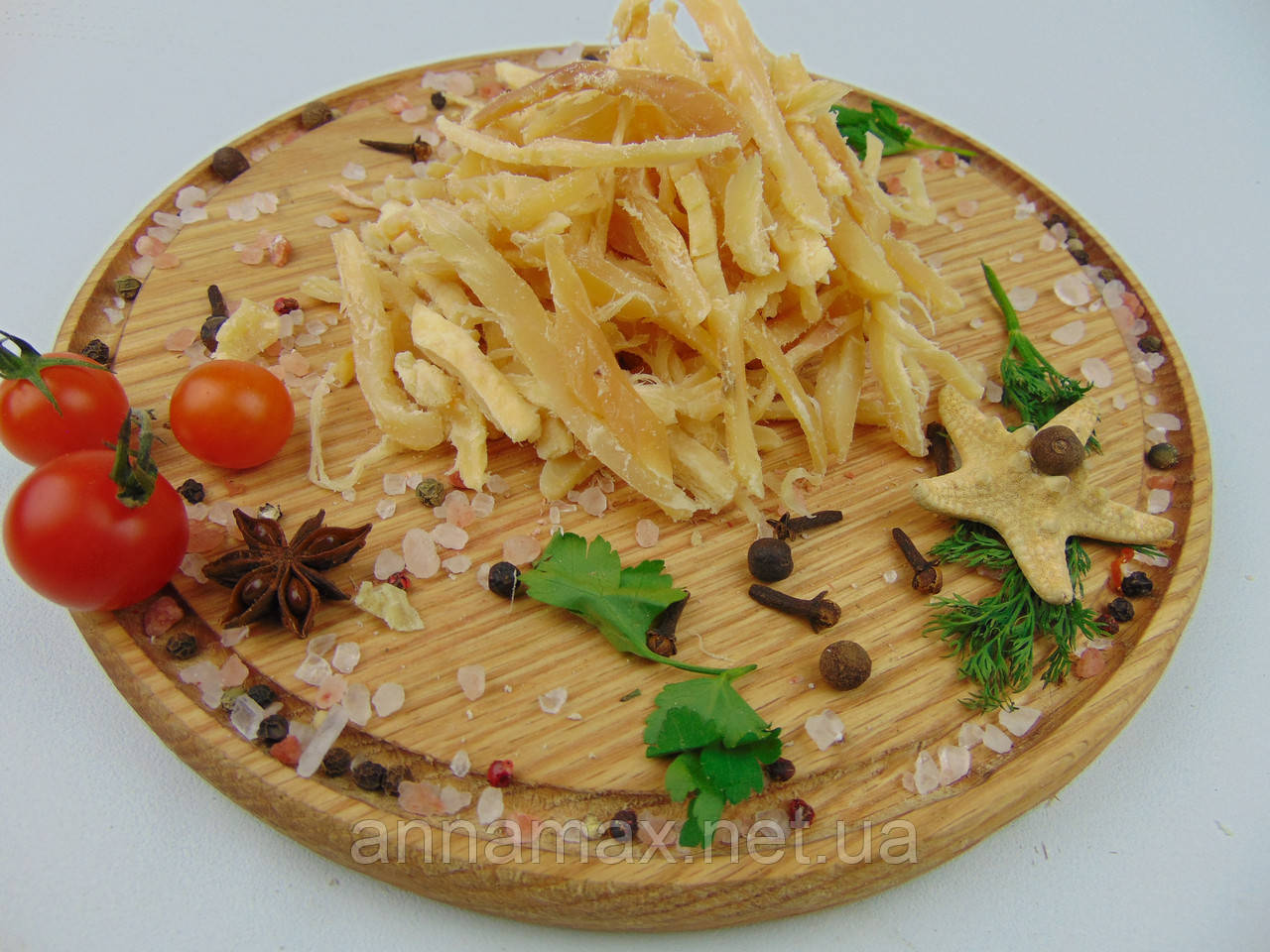 Морська риба солоно-сушена "Тунець стружка біла" вагова 1 кг, фото 1