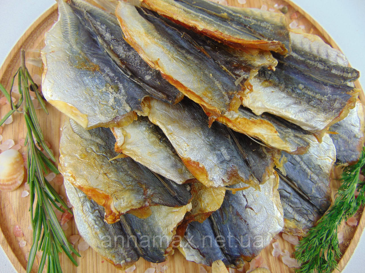 Морська риба Жовтий полосатик солоно-сушена вагова 1кг, фото 1