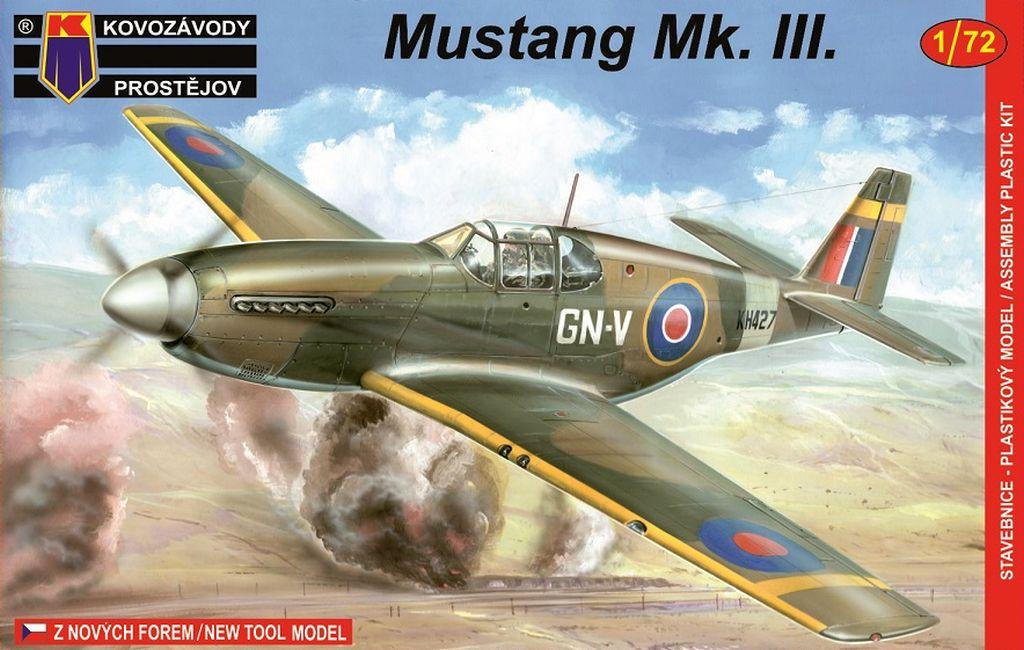 Пластикова модель 1/72 Kovozavody Prostejov 0031 американський винищувач Mustang Mk.III, фото 1