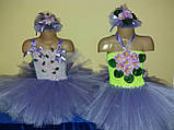Карнавальний костюм фіалочки для дівчинки (салатовий топ), фото 3