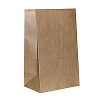 Бумажные пакеты с прямоугольным дном без ручек 260Х140Х350 мм. 100шт./упаковка