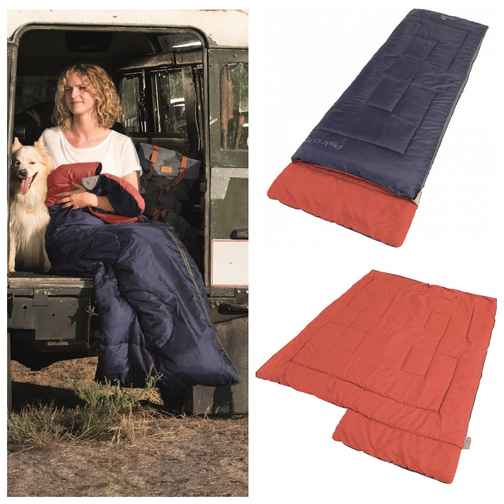 Спальний мішок-ковдра Easy Camp Astro M/+5 °C Blue Left (240145)