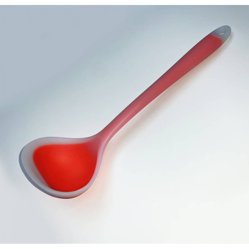 Половник силіконовий 29,5 см червоний Maestro MR-1182, фото 1