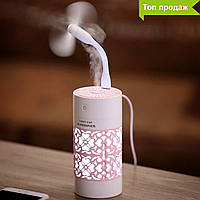 Увлажнитель воздуха LUCKY CUP Розовый | Ночник- Очиститель воздуха с подсветкой и вентилятором