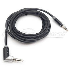 Аудіо кабель AUX 3.5 mm 4 pin (хороша якість ), 1 м, кут