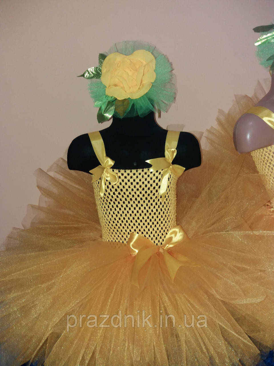 Карнавальний костюм для дівчинки Жовта троянда