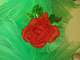 Карнавальний костюм троянди (салатовий топ) для дівчинки, фото 2
