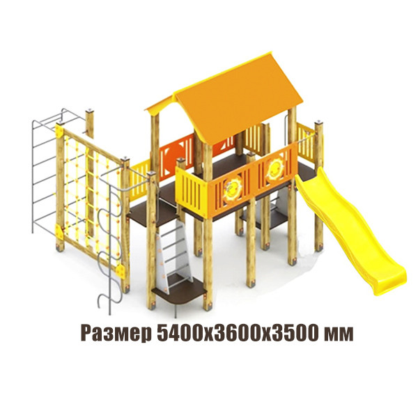 "Діамант М5" Величезна Дитячий Майданчик. Розмір 5400х3600х3500 мм. Будь-який Колір