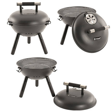 Гриль вугільний портативний Outwell Calvados Grill M Grey (650791), фото 1