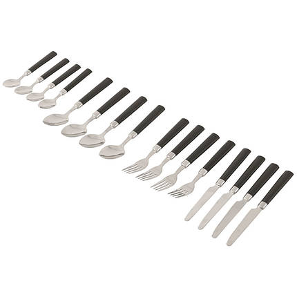 Набір столових приборів для пікніка на 4 персони Outwell Pouch Cutlery Set Black (650985), фото 4