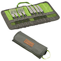 Набір столових приборів для барбекю на 4 персони Outwell BBQ Cutlery Set Green (650666)