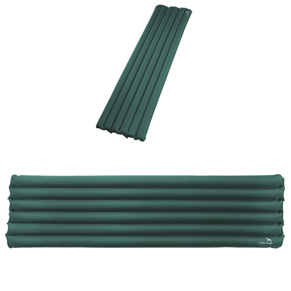 Килимок Easy Camp Hexa Mat 6 cm Pacific Blue (300052) надувний з вбудованим ножним насосом 185 x 45 x 6 см